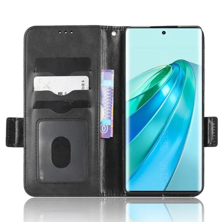 Для Honor X40 5G / X9a 5G / Magic5 Lite 5G тисненый треугольный узор чехол-кошелек подставка для телефона