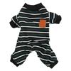 Striped Dog Pajamas Fashionable Cute Warm Comfortable Stretchy Dog Jumpsuit for Dogs Puppies Cats