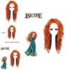 Merida Brave Cosplay Wig Long Curly Hair For Halloween Carnival Comic Con
