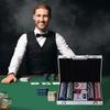 Poker Case Poker Set 200 Poker Chips 2x Card Deck 5x Dice 1x Aluminum Case Poker Set Chips Case Aluminum + Polystyrene 29.5x20.5x6.5 cm