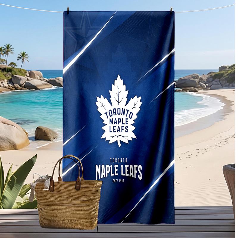 Toronto Maple Leafs Print Beach Towel Soft Portable Quick?dry Towel For Pool Summer Vacation Outdoor Sport