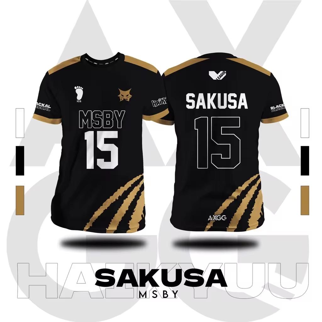 Летняя мужская футболка 3D-печать Haikyuu MSBY 'Аниме-майка Женская футболка Уличный спорт Оверсайз Футболка Детская Взрослая Топы Одежда