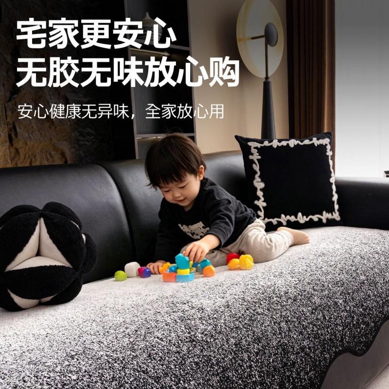 Luxury Chenille Sofa Cushion Non-slip All-season Leather Sofas Striped 2026 Collection