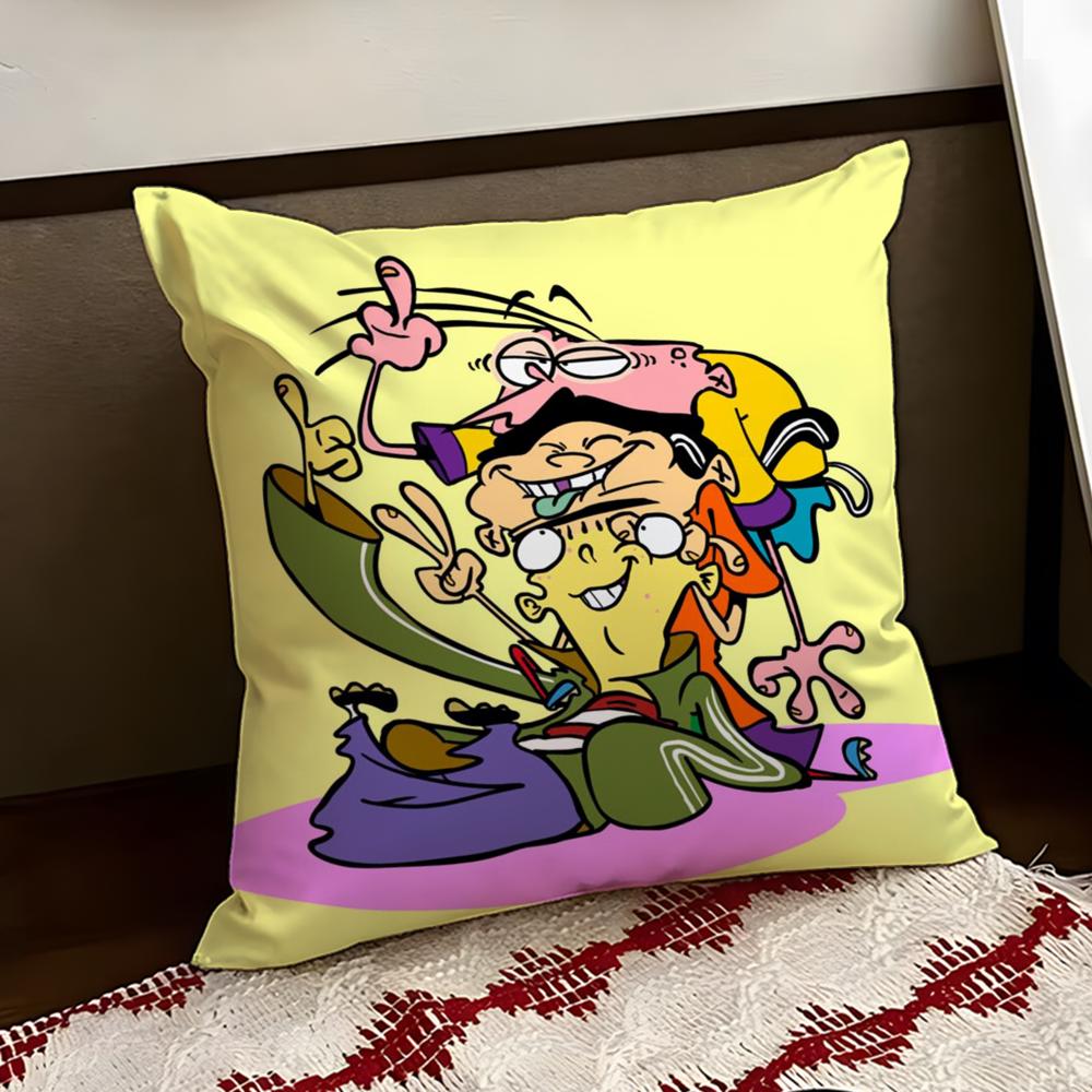 EEd Edd n Eddy Cushion Cover Reversible Soft Durable Pillow Cover Home Car MultiScene Use for Daily Comfort
