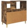 Record Player Stand Smoked Oak 82 x 39.5 x 82.5 cm