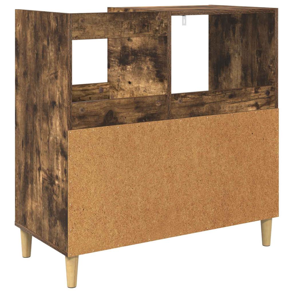 Record Player Stand Smoked Oak 82 x 39.5 x 82.5 cm