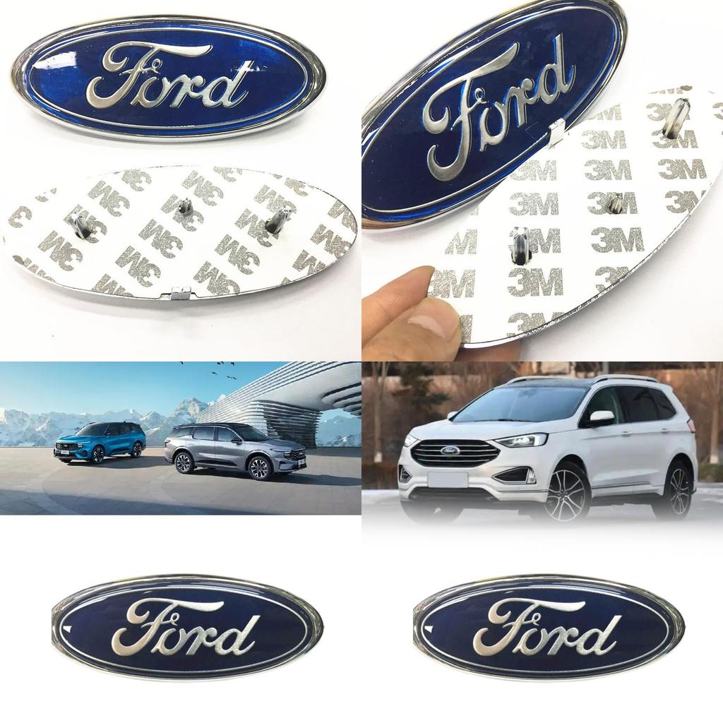 Автомобильная эмблема-наклейка Ford из АБС-пластика для переднего и заднего украшения автомобиля