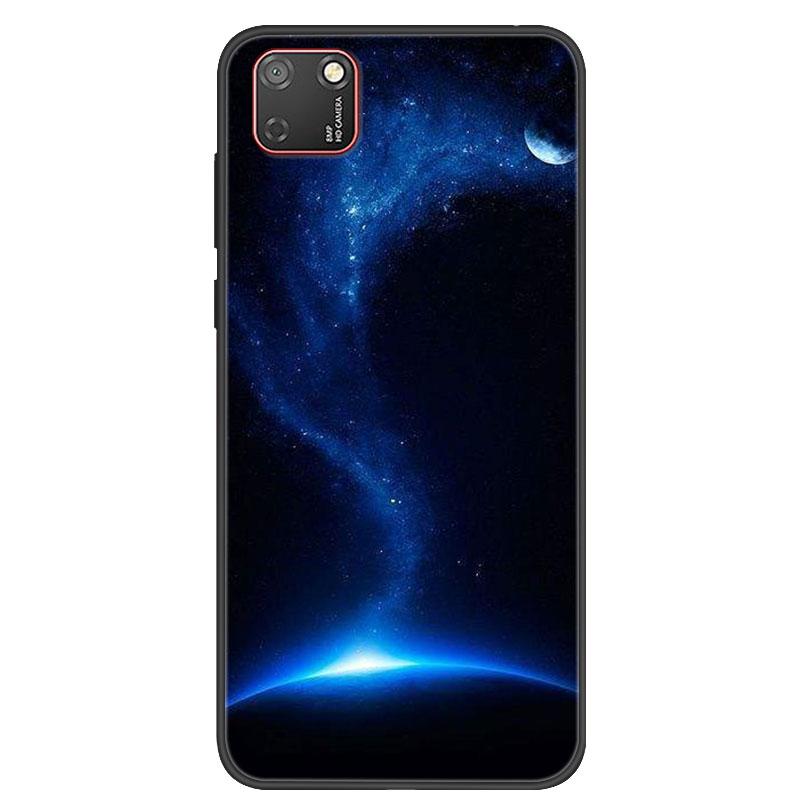 For Huawei Y5P Case Black Bumper Silicone TPU Soft Phone Cover For Huawei Y5P 2020 DRA-LX9 Y5 P Case Cartoon Fundas Y 5P