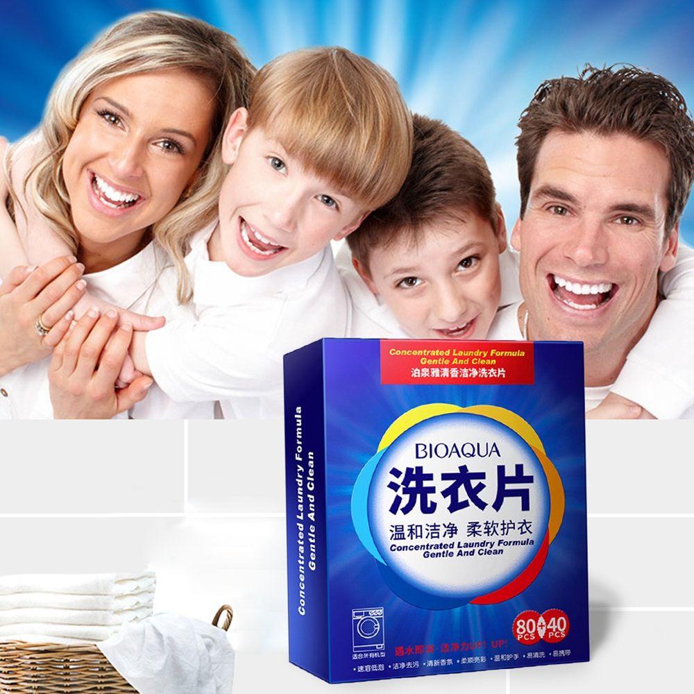 40/120Pcs Nano Super Concentrated Laundry Clean Нежный стиральный инструмент Товары для дома Чистящие средства Моющие средства Листы