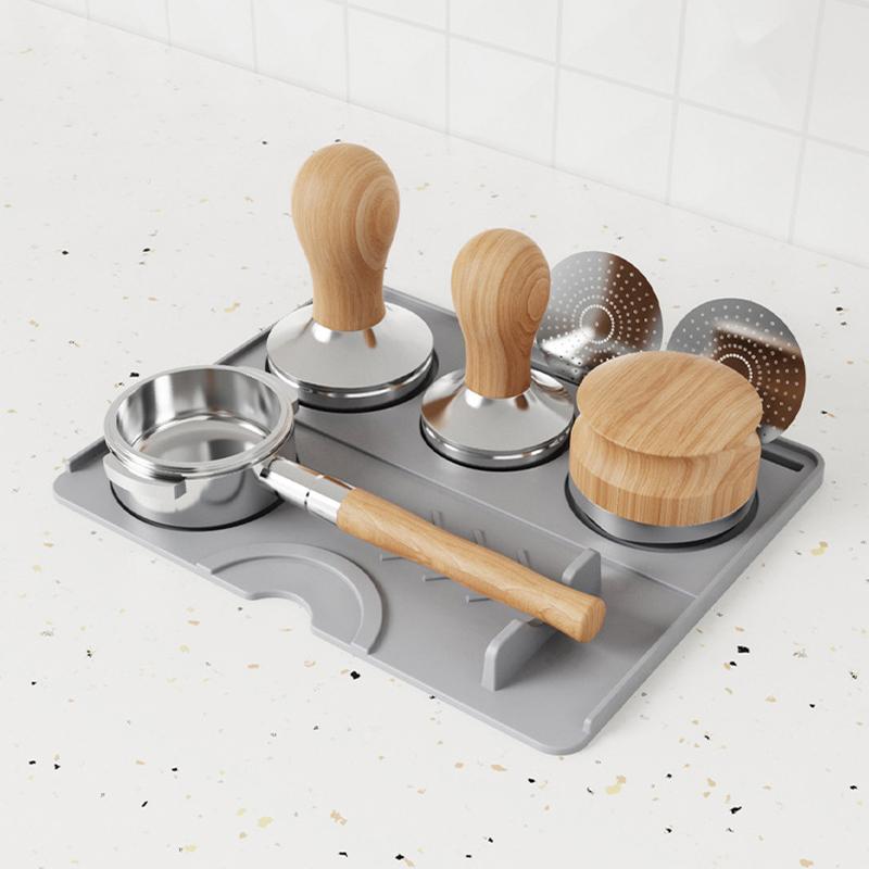 Коврик для трамбовки эспрессо, силиконовый коврик для трамбовки кофе, станция для трамбовки эспрессо, нескользящая подложка для эспрессо