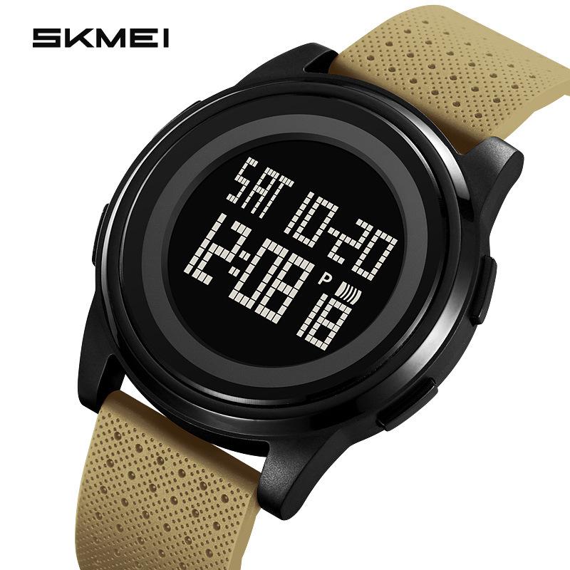 Moment Beauty Fashion Ультратонкие электронные часы Многофункциональные простые часы Мужские студенческие трендовые спортивные водонепроницаемые электронные часы