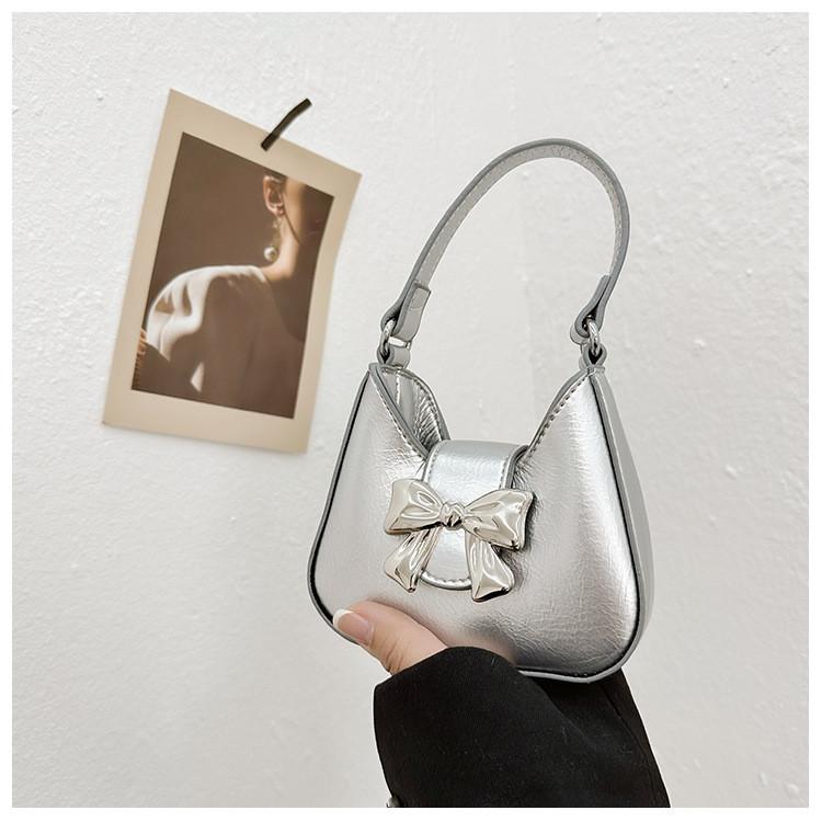 Adorable Bow-knot Children's Crossbody Bag Trendy Mini Handbag For Kids In Various Colors