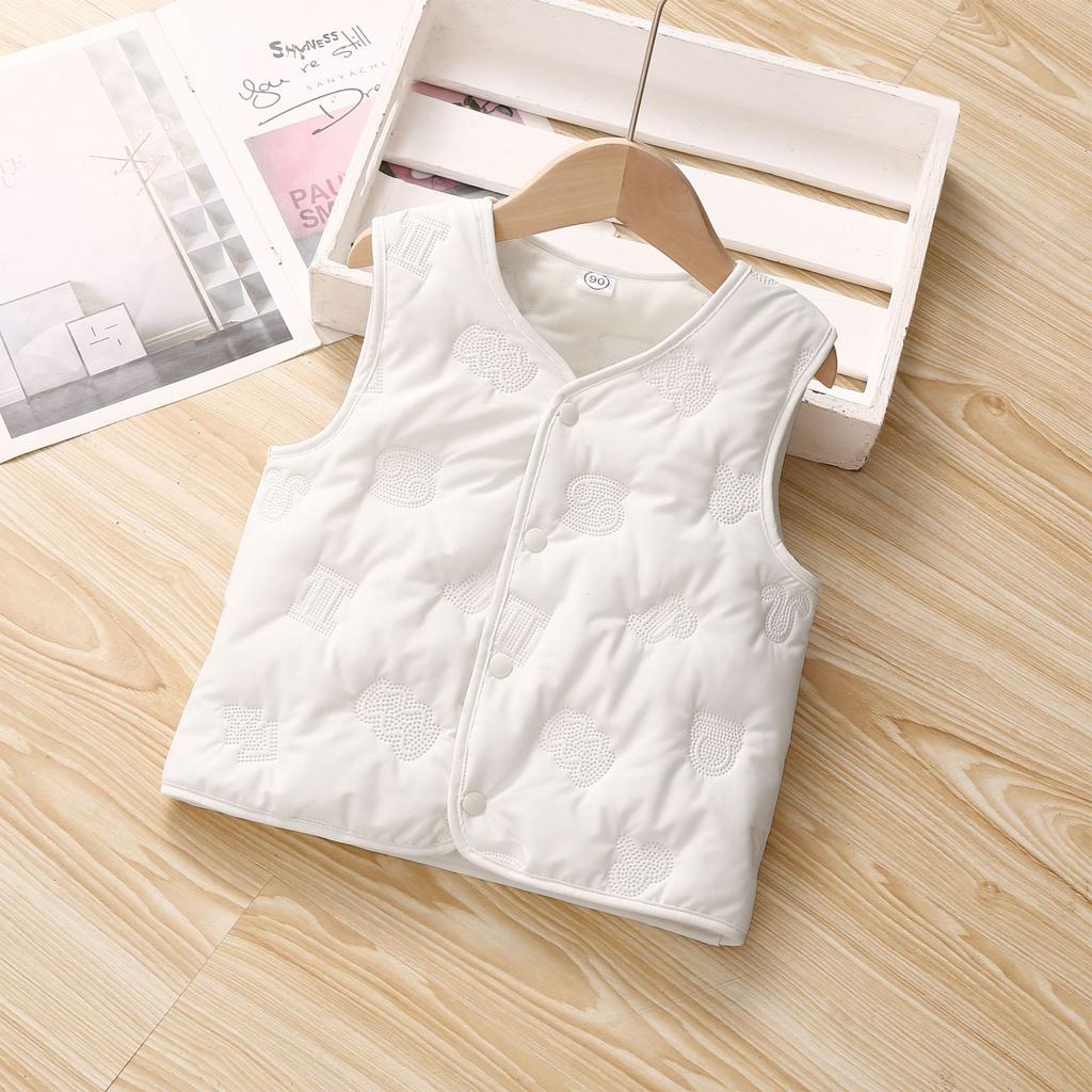 Детский теплый жилет 2023, осенне-зимний жилет для мальчиков и девочек