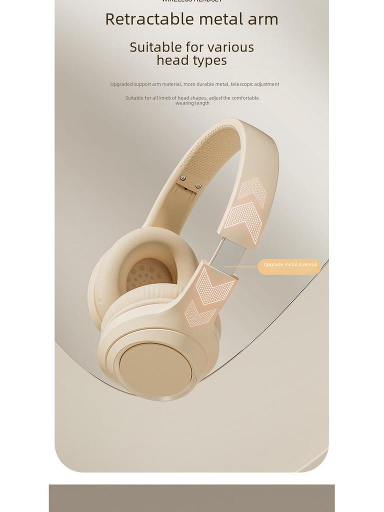 2024 High-Value Head-Mounted Bluetooth Gaming Headset: Full-Ear, Foldable, Card-Inserted Design