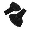 Lolita Lace Bowknot Gloves Y2K Fingerless Gothic Winter Warm Sunscreen Sleeve False Sleeve Gloves Women JK Clothing Accessories