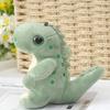 Charming Green Dinosaur Plush Keychain Adorable Dino Stuffed Toy For Bags