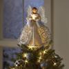 Christmas Tree Topper Angel Fairy Festive Xmas Tree Top Ornament Decoration 2D Flat Style