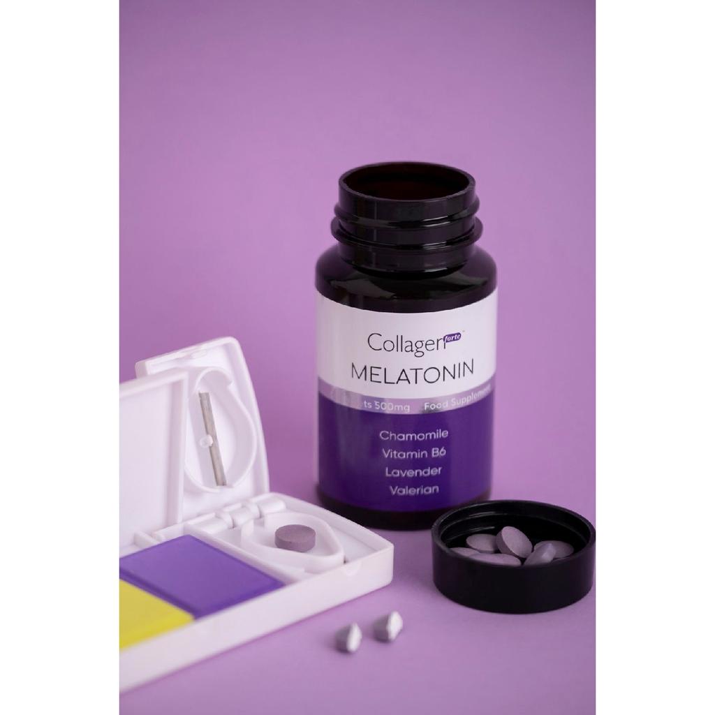 Melatonin 3mg, Hydrolyized Collagen, Vitamin B6, Lavender, Daisy