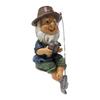 Garden Gnome Statue On Large Mushrooms, Outdoor Gnome Decor , Funny Garden Figurines For Outdoor Indoor Lawn Patio Yard Decorations