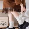 Cotton Women Ruffle Socks Comfortable JK Sock Cute Medium Tube Sock