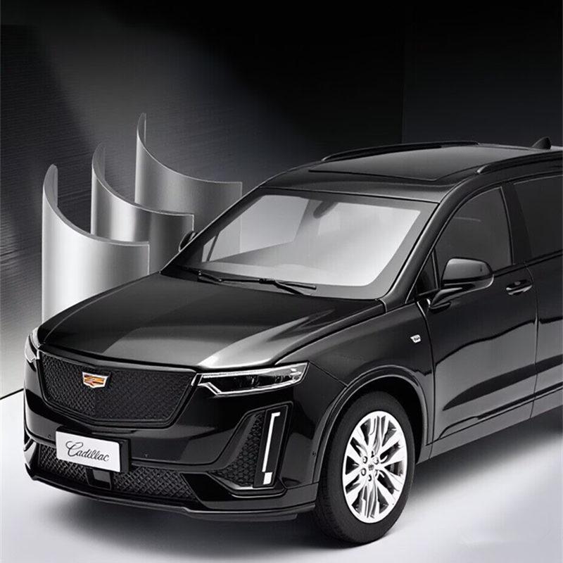 AABHU1 1:24 Cadillac XT6 SUV Alloy Car Model Diecast Metal Off-road Vehicles Car Model Sound and Light Simulation Collection Decoration