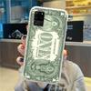 U.S. Dollar Money Phone Case For Samsung Galaxy S10 S21 S22 Plus Ultra A91 A51 A21S A12 Transparent Phone Cover