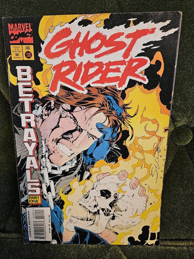 [USED] Ghost Rider American Comic Leaf Set of 8