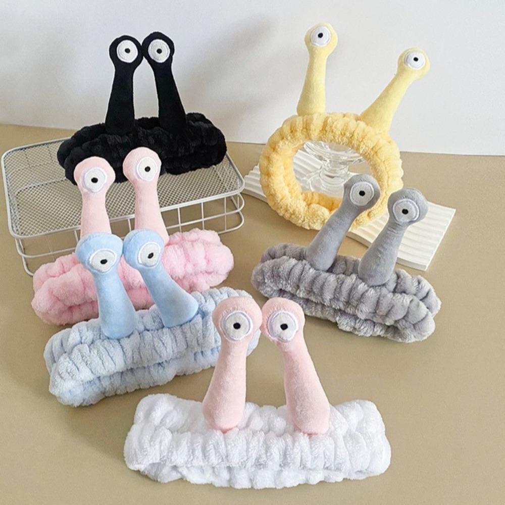 Fluffy Plush Hairband Cartoon Hair Hoop Cute Snail Headband Student