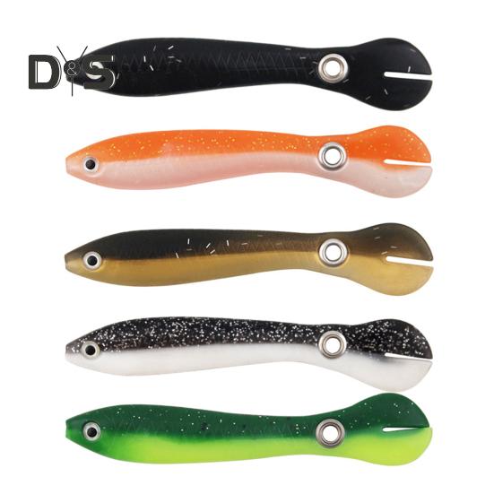 5 шт./набор 10 см/6 г мягкая приманка вьюн силиконовая бионическая вьюн с отверстием искусственная рыболовная приманка для соленой воды пресноводная форель судак змееголов