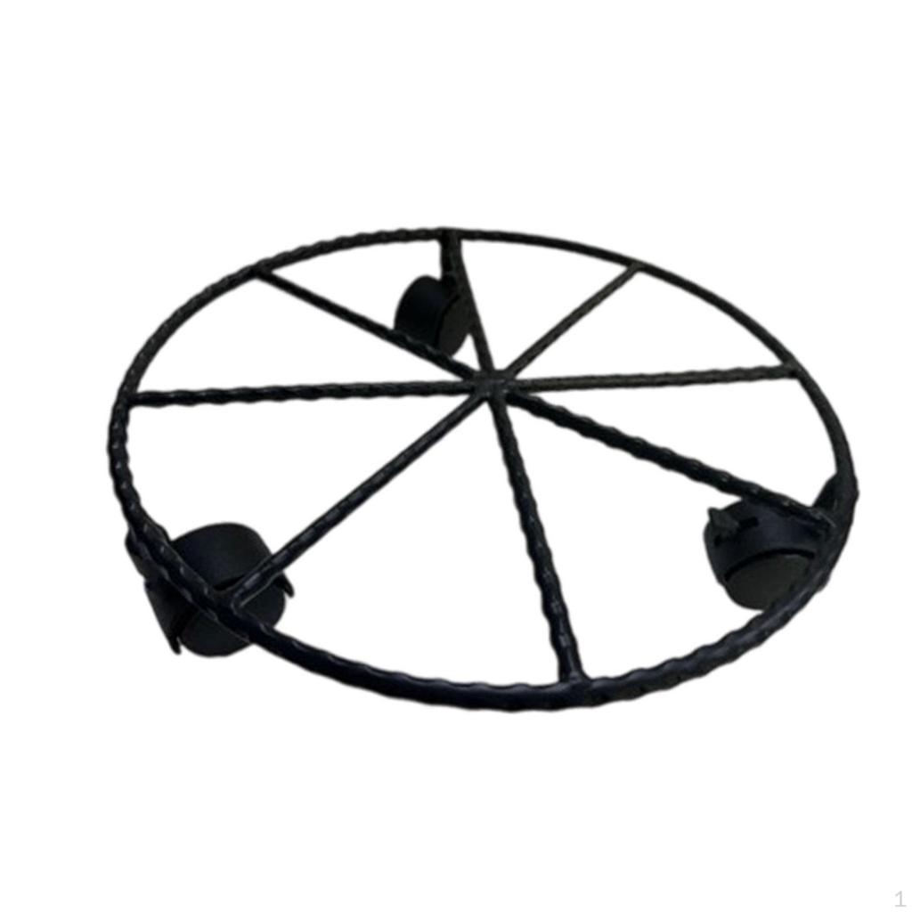 Plant Stand Planter Roller,Base,Flower Pot Rack Iron Pots Holder Tray with 360° Wheels Plants