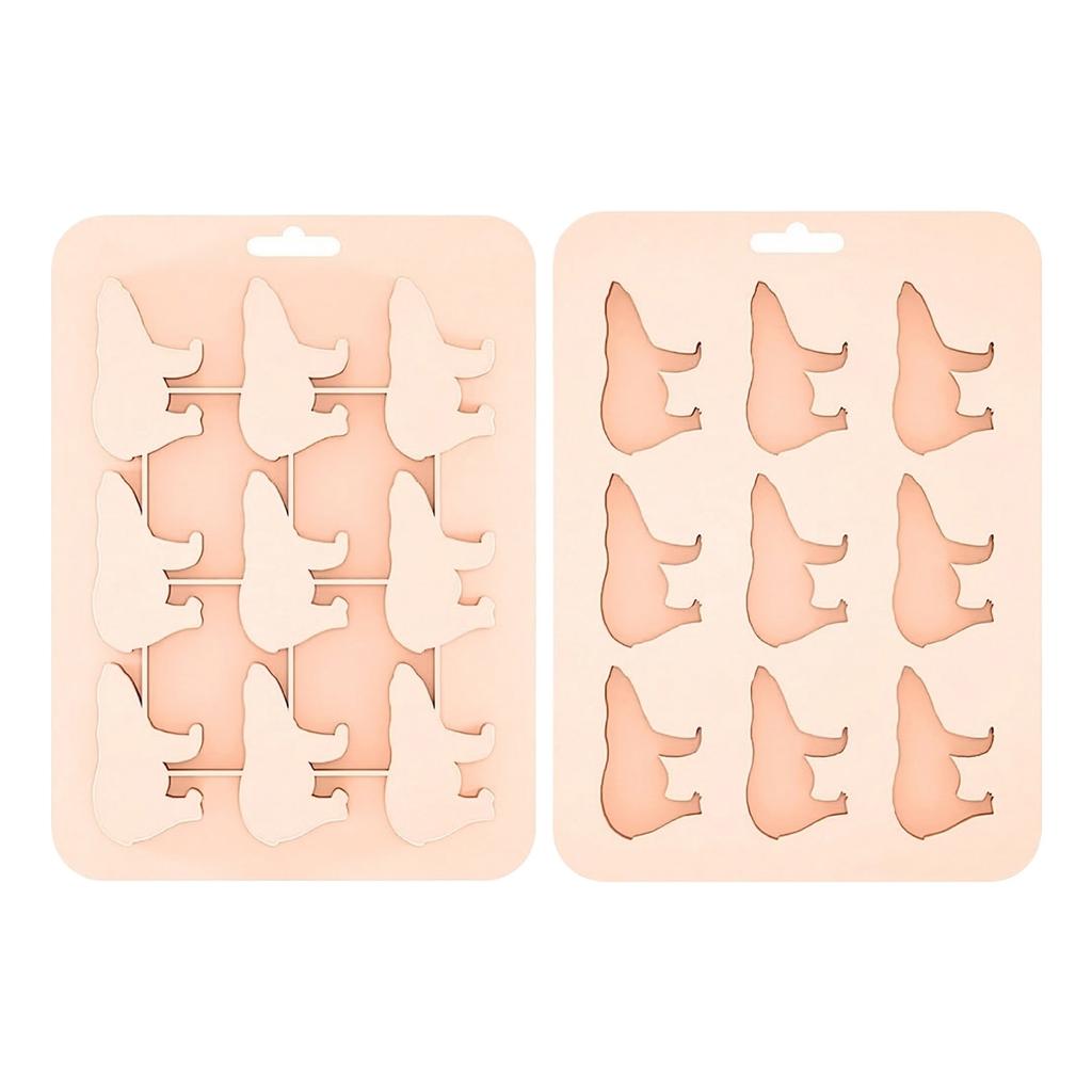 Animals Ice- Mold - Ocean Animals Turtle,Dolphins,Penguins,Silicone Mold For Baking Muffin Cake, Chocolate,Candy, Soap