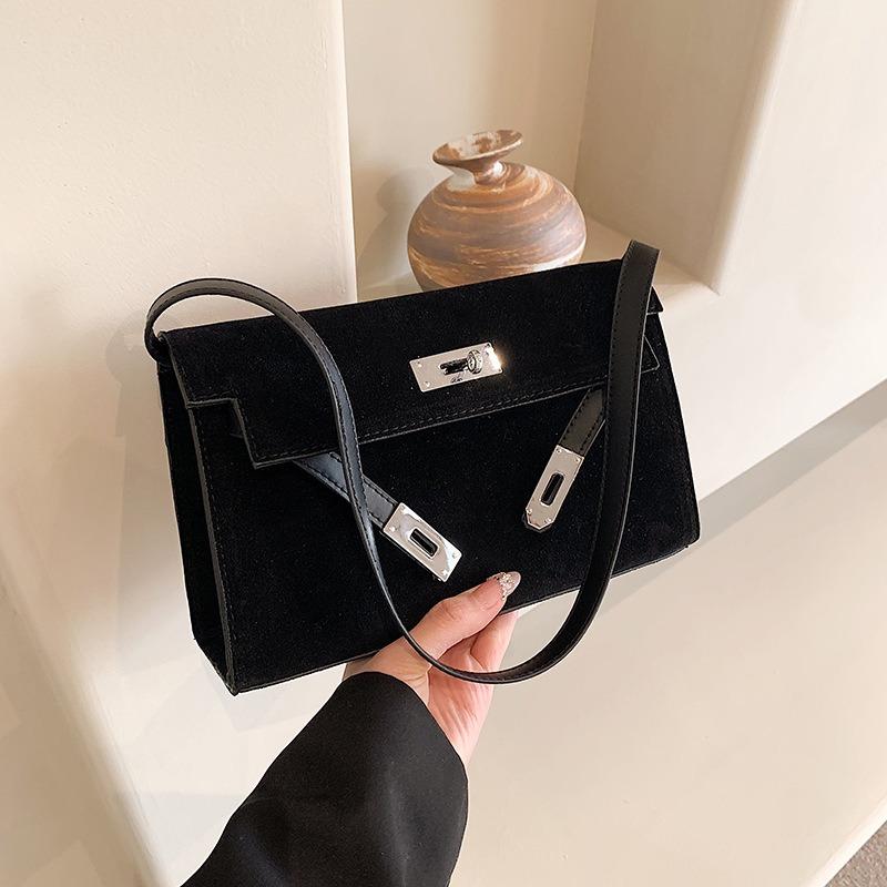 Премиальная ретро матовая сумка женская осенняя новая повседневная ручная маленькая квадратная сумка на одно плечо сумка-мессенджер