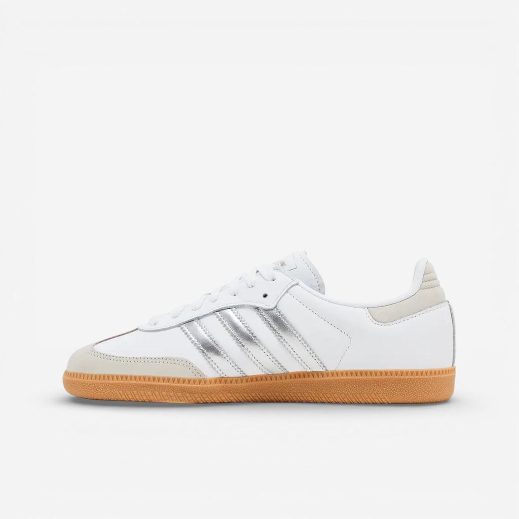 adidas Samba OG White Silver Metallic Grey (Women's)