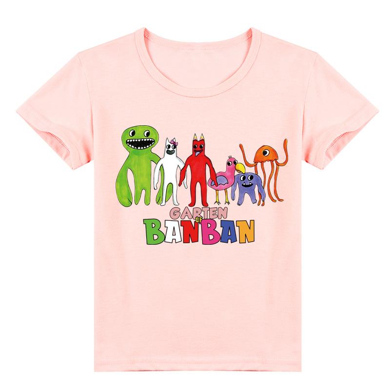 Футболка «Сад Банбана» Летняя хлопковая одежда для малышей Повседневные топы для маленьких мальчиков и девочек с милыми принтами, детские футболки с короткими рукавами, детская одежда