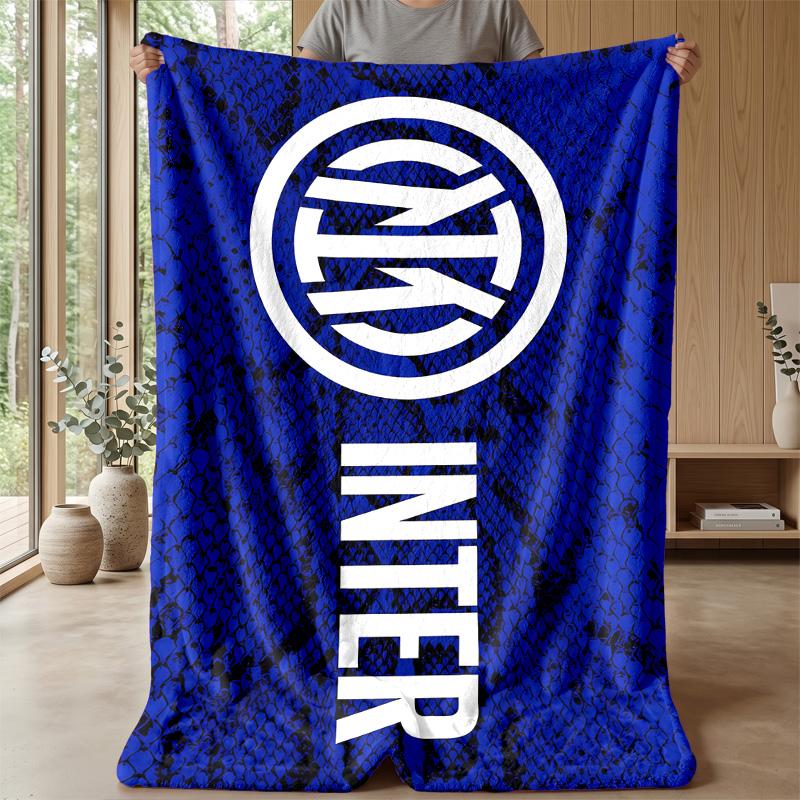 Inter Milan 3 - Theme blanket Soft Flannel Blanket Plush Throw Blanket Cozy Sofa Bed Blanket for Home Decor