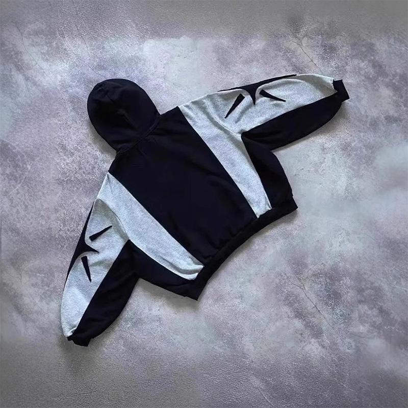 RogueWave American Harajuku Fashion Embroidered Letter Oversized HoodieY2K Hip Hop Gothic Casual Joker Pullover