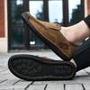 Мужские мокасины большого размера сшитые вручную - Коллекция Весна/Осень