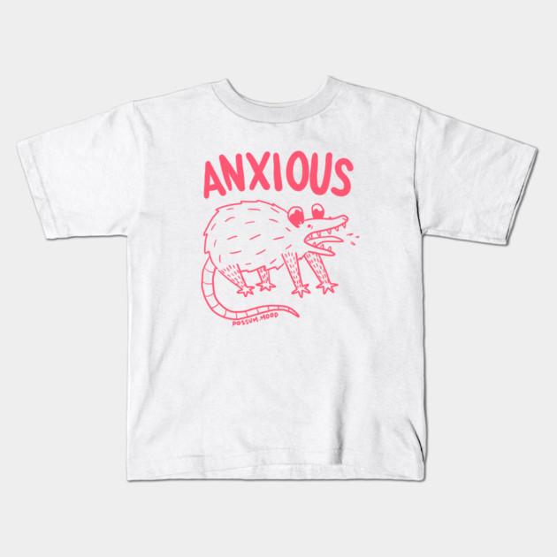 Boys Girls Soft Cotton Graphic Tees Anxious Breathable Daily School Wear Kids T-Shirts