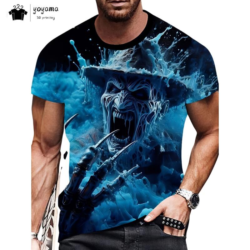 Футболки с животными Футболки с принтом Петух Герой для мужчин Смешной 3D-принт Мода