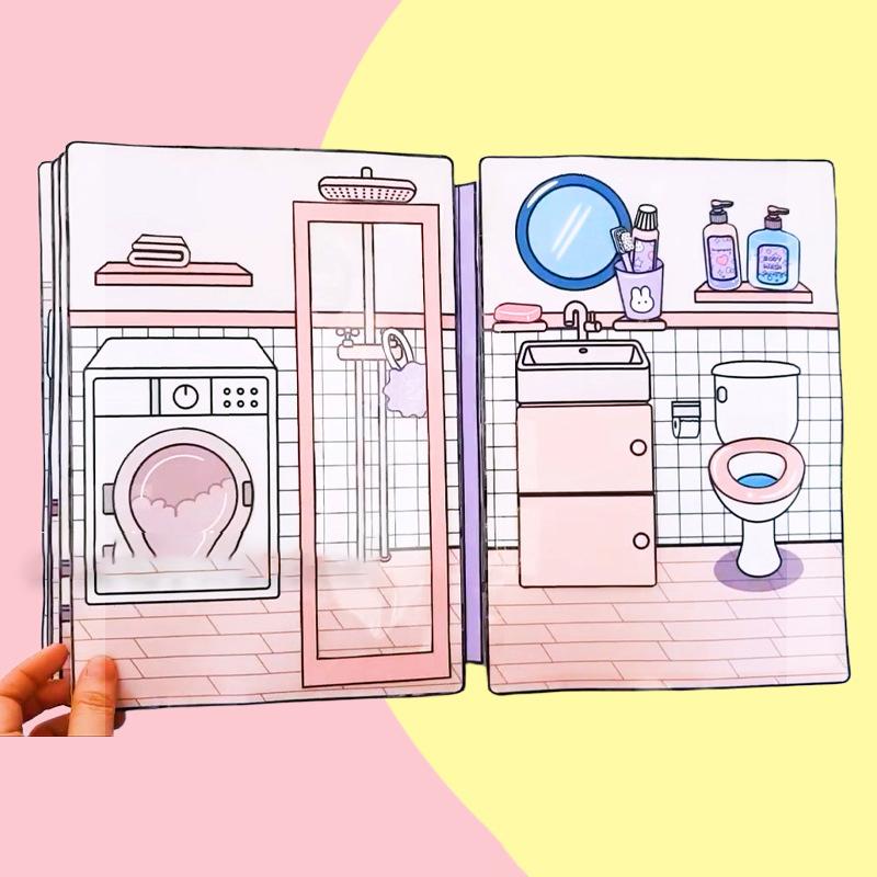 Милая Книга для Девочек Тихая Книга Одевалка Книжка-наклейка Игрушка DIY Ручная Работа Набор Материалов для Игрушек Детская Образовательная Антистрессовая Игрушка