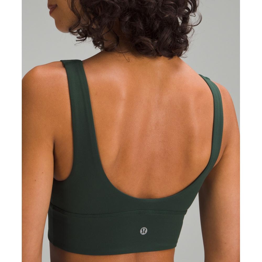 Lululemon Бюстгальтер Align V Neck с легкой поддержкой AB Cup LegAcy Green