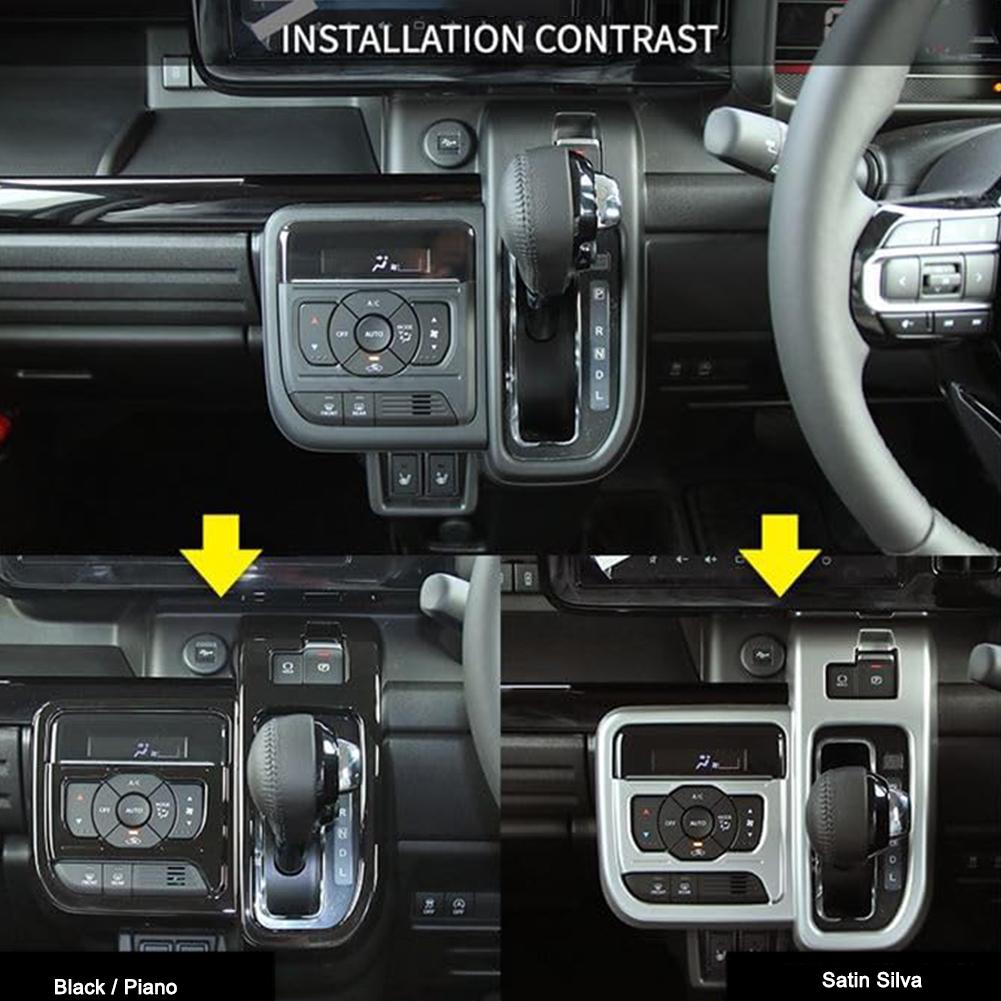 Для Suzuki Spacia Custom 2024 карбоновый салон автоматическая коробка передач панель крышка рамка отделка наклейка автомобильные аксессуары