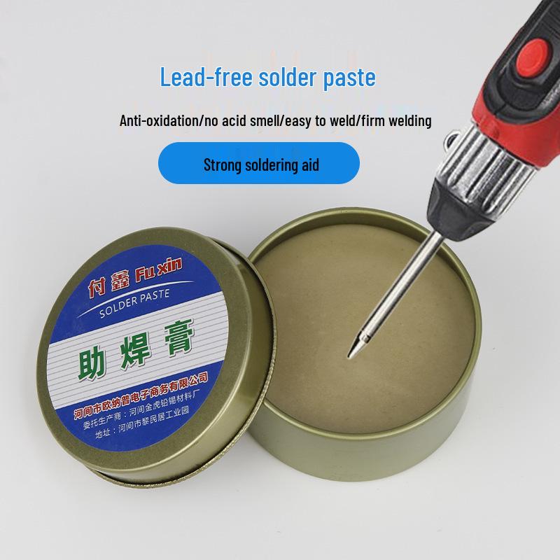 Желтая безотмывочная паяльная паста и проволока: Бескислотный, безгалогенный, сильный флюс для нержавеющей стали