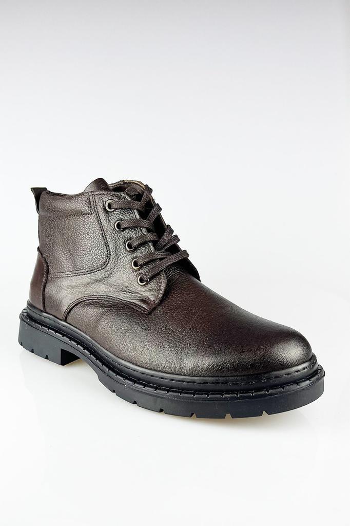 Мужские модные ботинки из натуральной кожи на тонком каблуке, кожаные ботинки, черные морозостойкие зимние ботинки на молнии, обувь