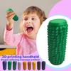 3D-печатная спиральная декомпрессионная массажная палочка для кончиков пальцев с маленькой ручкой