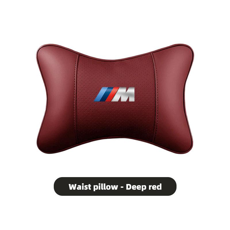 PU Leather Car Seat Headrest Lumbar Support Cushion Interior For BMW M3 M4 M5 G42 G30 G20 E39 E36 E87 E53 F44 F07 F34 G15 G16