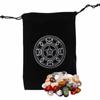 Мешочек для карт Таро, специальный мешочек для хранения карт Таро, таинственный держатель для карт Таро с темой черной магии, подарочный мешочек для карт Таро