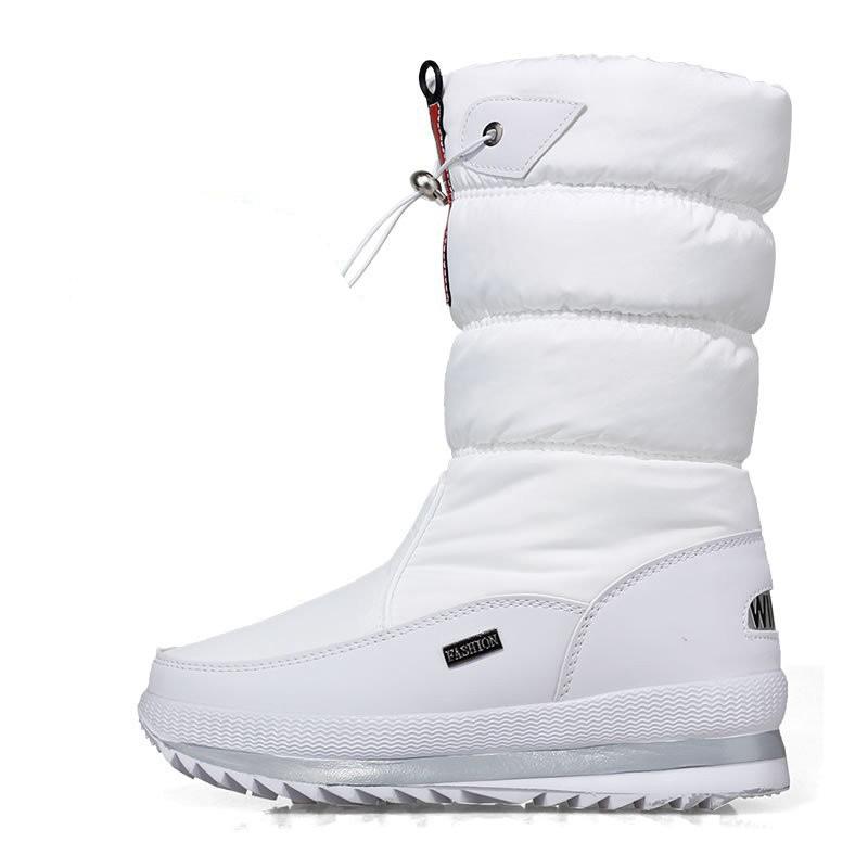 Women Winter Boots Platform Snow Boots Waterproof Non-slip Thick Plush Warm Mid-calf Boots for Women Winter Shoes Botas