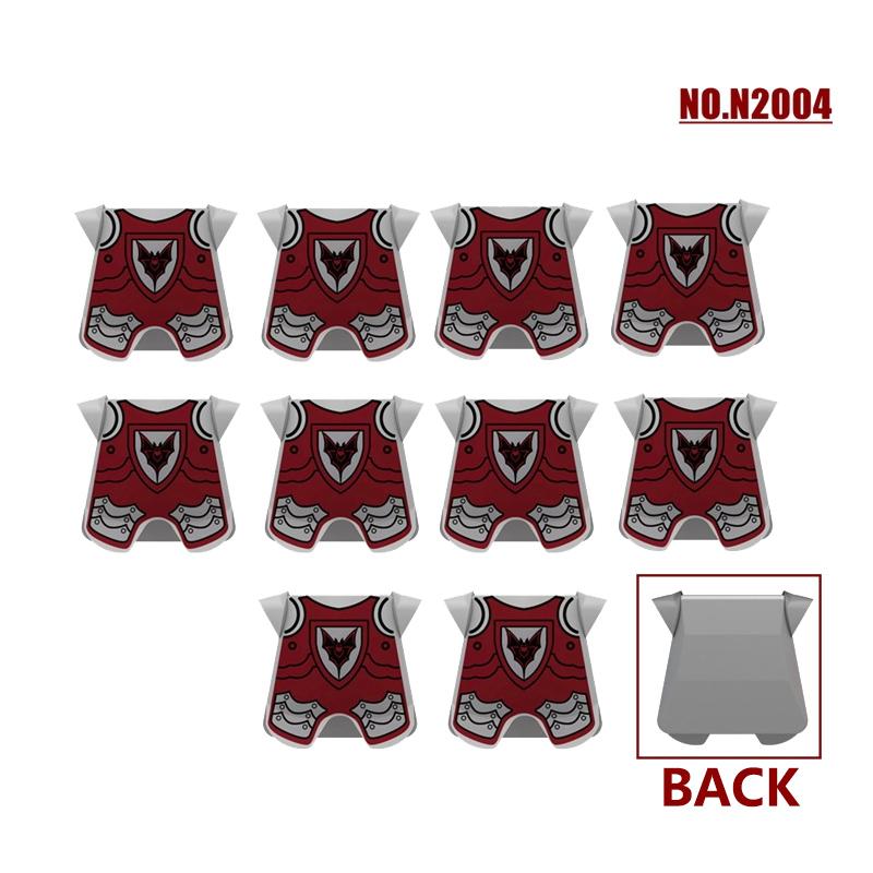 Набор средневековых строительных блоков с солдатами, лошадьми и настраиваемой броней для детей от 6 лет