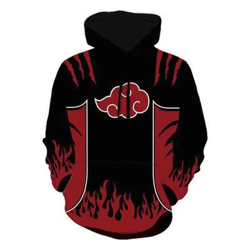 Осень 2024 года, новая последняя толстовка с капюшоном, плащ ниндзя Наруто, толстовка с 3D-принтом для мальчиков и девочек, любимая универсальная толстовка для взрослых